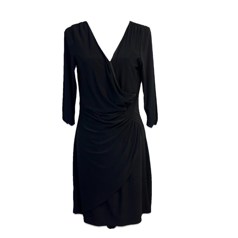 NueVa Dress Dress sz 14 Black Slinky Stretch Cocktail Wedding Evening Bodycon